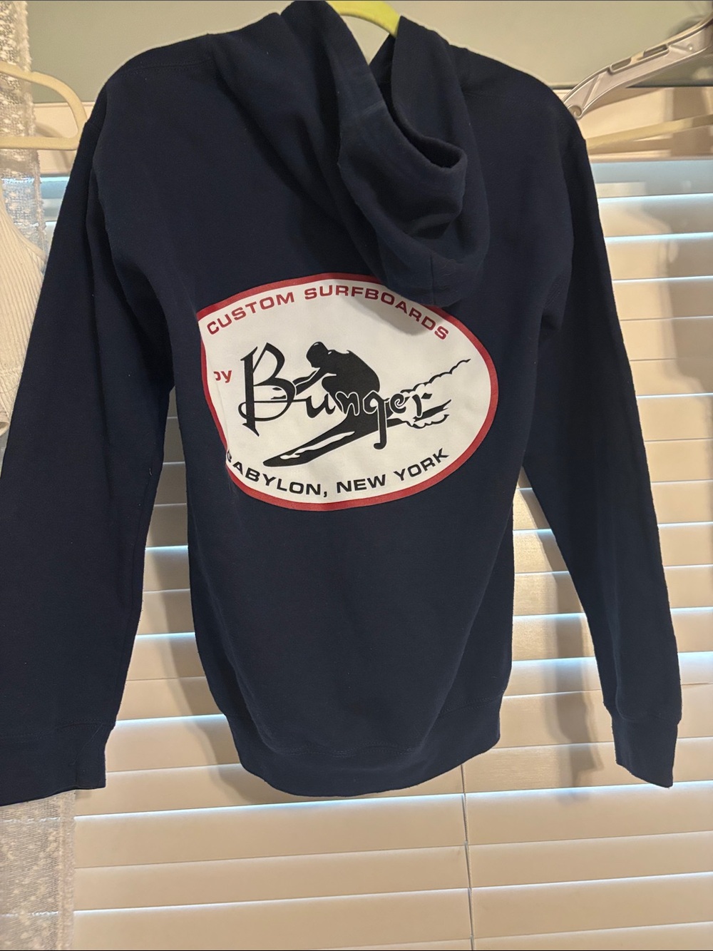 Bunger Navy Zip-Up Hoodie